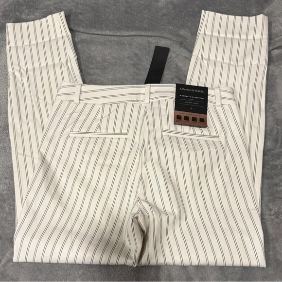 NWT Banana Republic Modern Sloan Striped Ankle Pants